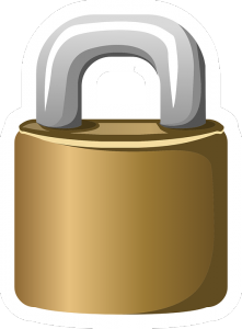 gold safety lock